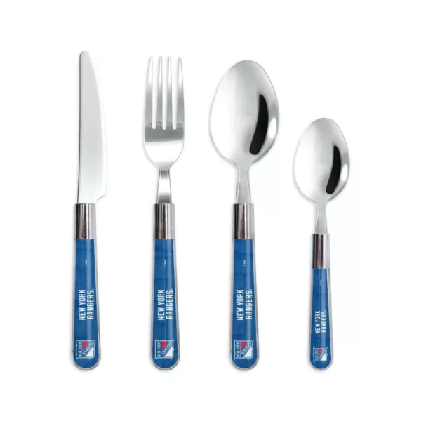 sportsvault NHL 16-Piece New York Rangers Flatware Set (Service for 4)