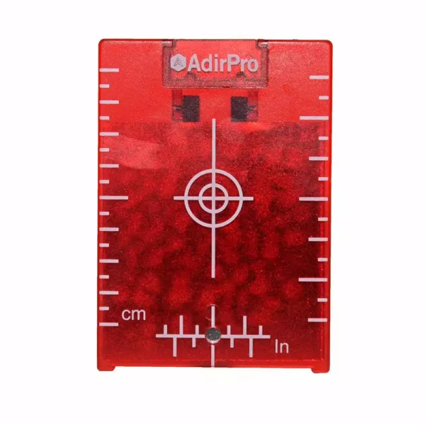 AdirPro 4 in. x 3 in. Red Laser Magnetic Target Plate With Stand