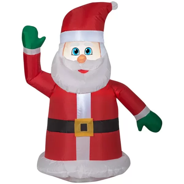 Airblown 3 ft. Inflatable Car Buddy Santa