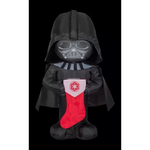 Airblown 3.5 ft. Inflatable Christmas Airblown Stylized Darth Vader with Stocking Star Wars