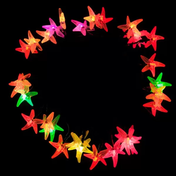 ALEKO 30 LED Multi-Color Starfish String Lights