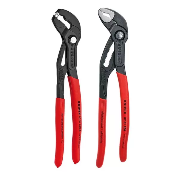 KNIPEX 10 in. Cobra and Hose Clamp Pliers Set (2-Piece)