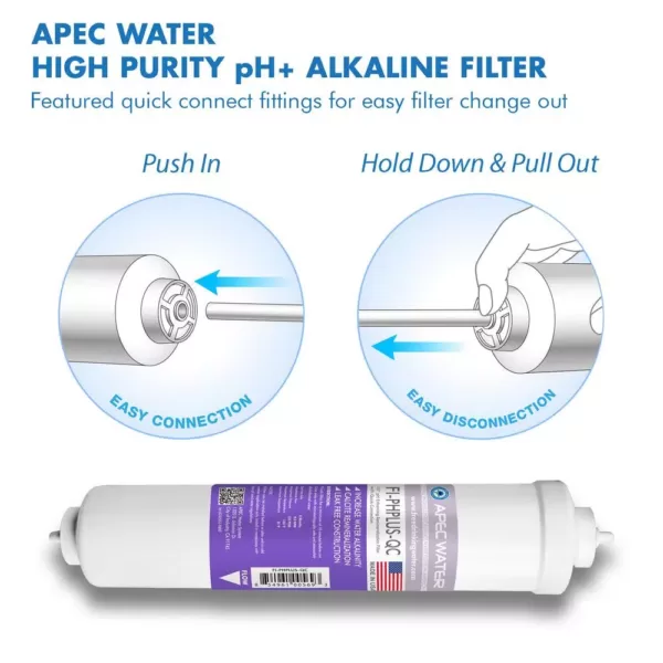 APEC Water Systems Ultimate 10 in. Calcium Carbonate Alkaline Filter with 1/4 in. Quick Connect