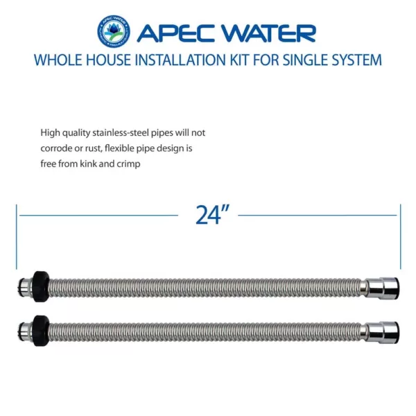 APEC Water Systems APEC Whole House System Single Tank Installation Kit for Water Filter or Water Softener System