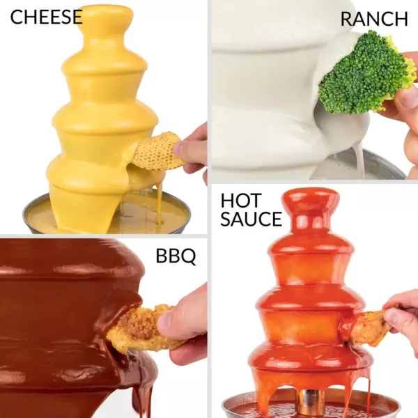 Nostalgia 4-Tier Aqua Chocolate Fondue Fountain