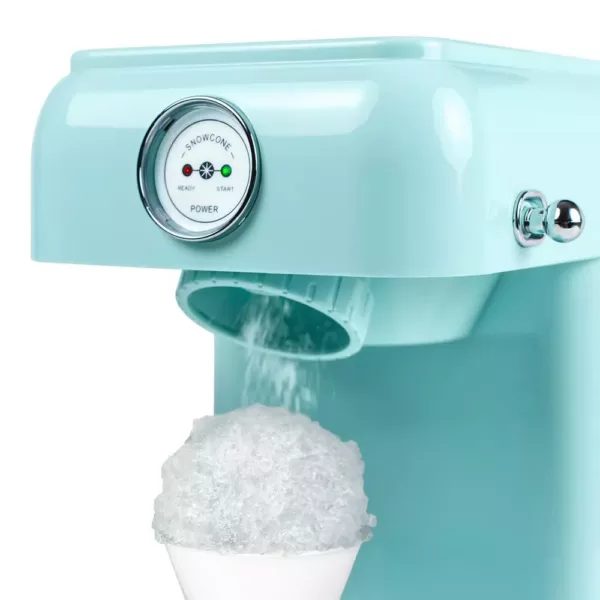 Nostalgia 30 W Aqua Blue Snow Cone Maker with Retro Design