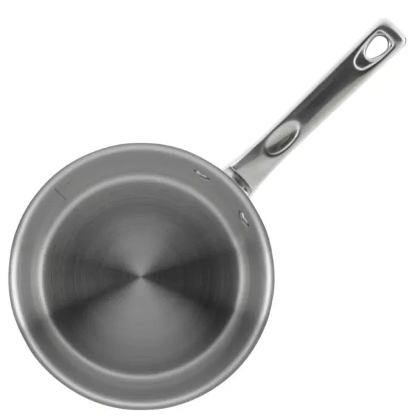 Ayesha Curry Home Collection 3 qt. Stainless Steel Sauce Pan with Glass Lid