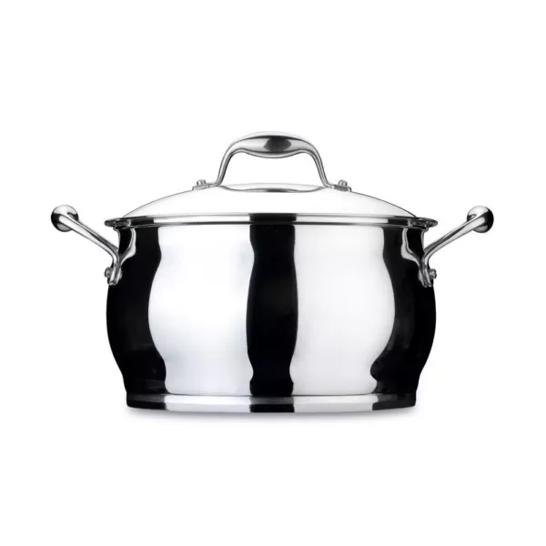 BergHOFF Essentials Zeno 10.6 qt. Stainless Steel Stock Pot with Glass Lid