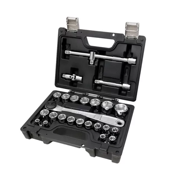 Beta 1/2 in. Drive Metric Socket Set with Ratchet (25-Piece)