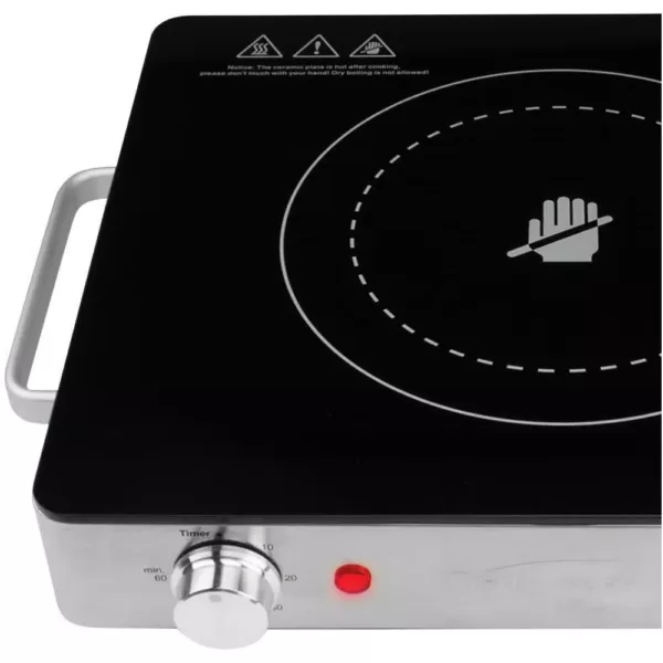 Brentwood Appliances Single Burner 28 in. Black Infrared Electric Burner