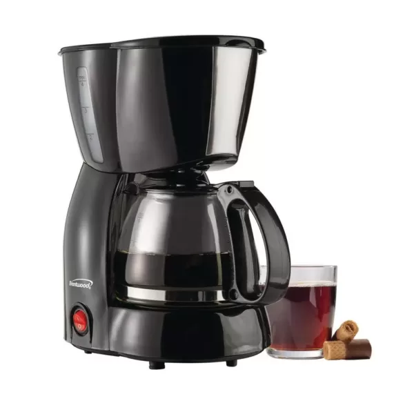 Brentwood 4-Cup Black Coffee Maker