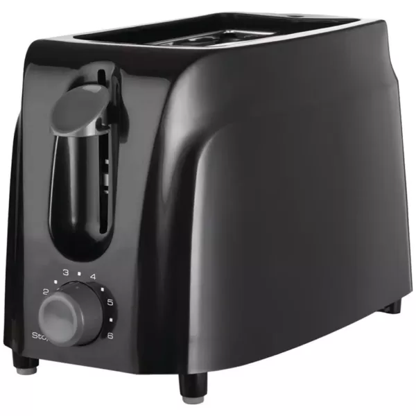 Brentwood 2-Slice Black Toaster with Cool-Touch Exterior