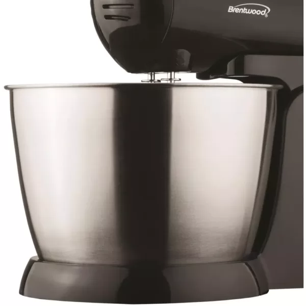 Brentwood 3 Qt. 5-Speed Stand Mixer with Steel Bowl