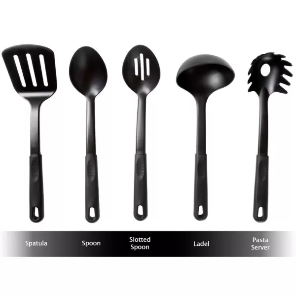 Classic Cuisine Allumi-Shield 15-Piece Aluminum Nonstick Cookware Set in Black