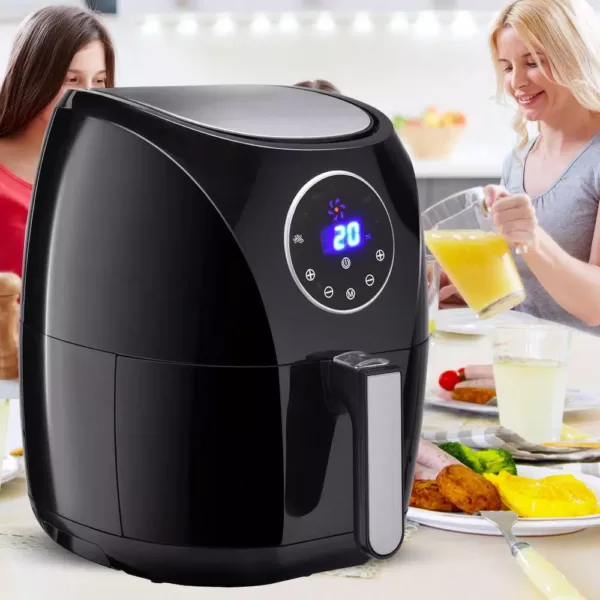 Costway 1400-Watt Electric Air Fryer 3.4 Qt. LCD Touch Screen Timer and Temperature Control