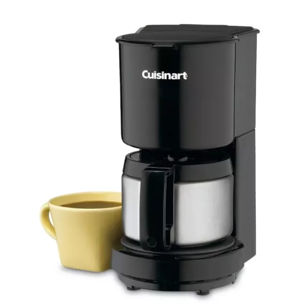 Cuisinart 4-Cup Black Drip Coffee Maker with Stainless Steel Carafe