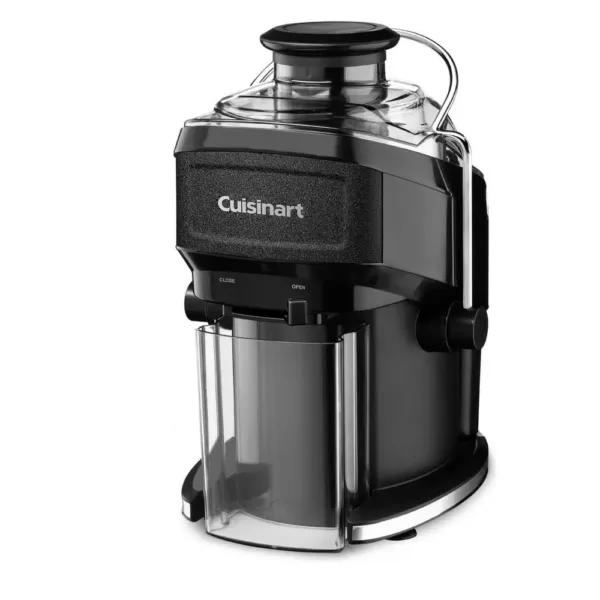 Cuisinart Compact 16 fl. oz. Black Masticating Juicer with Recipe Booklet and Cleaning Brush