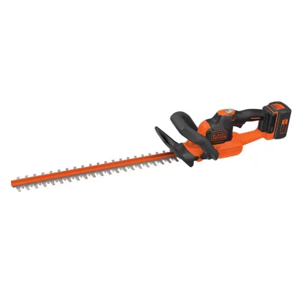 BLACK+DECKER 24 in. 40V MAX Lithium-Ion Cordless POWERCUT Hedge Trimmer with (1) 1.5Ah Battery and Charger Included