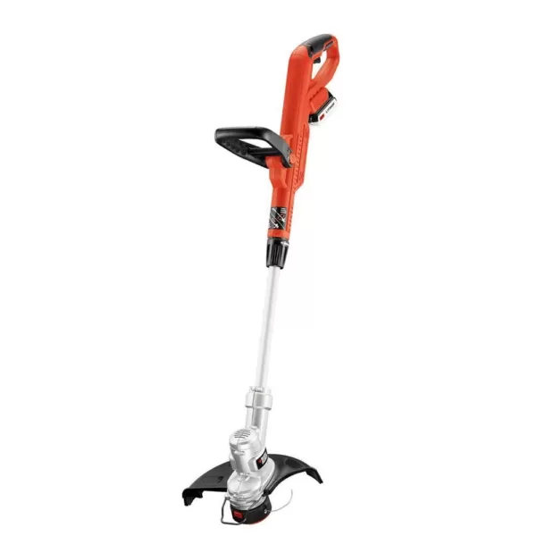 BLACK+DECKER 12 in. 20V MAX Lithium-Ion Cordless 2-in-1 String Grass Trimmer/Lawn Edger with (1) 2.0Ah Battery and Charger Included