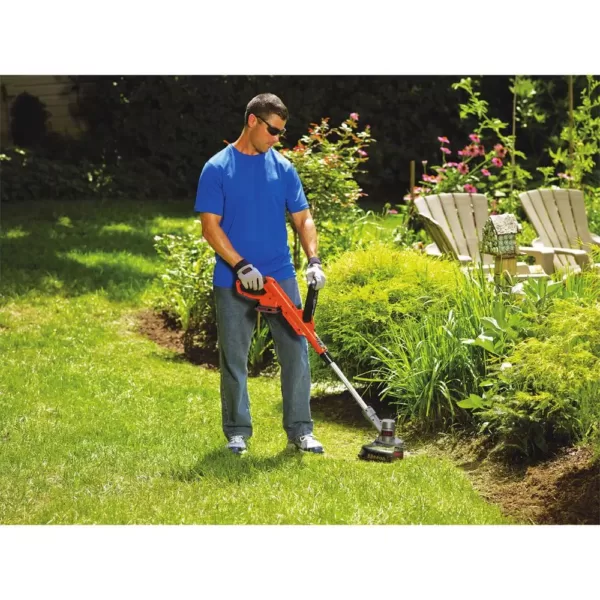 BLACK+DECKER 12 in. 20V MAX Lithium-Ion Cordless 2-in-1 String Grass Trimmer/Lawn Edger with Bonus 3-Pack of Spools Included