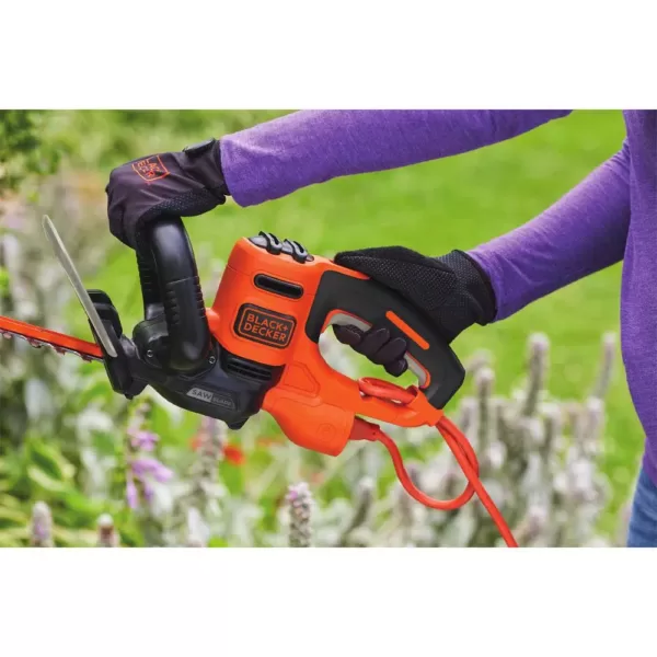 BLACK+DECKER 22 in. SAWBLADE 4 Amp Corded Electric Hedge Trimmer