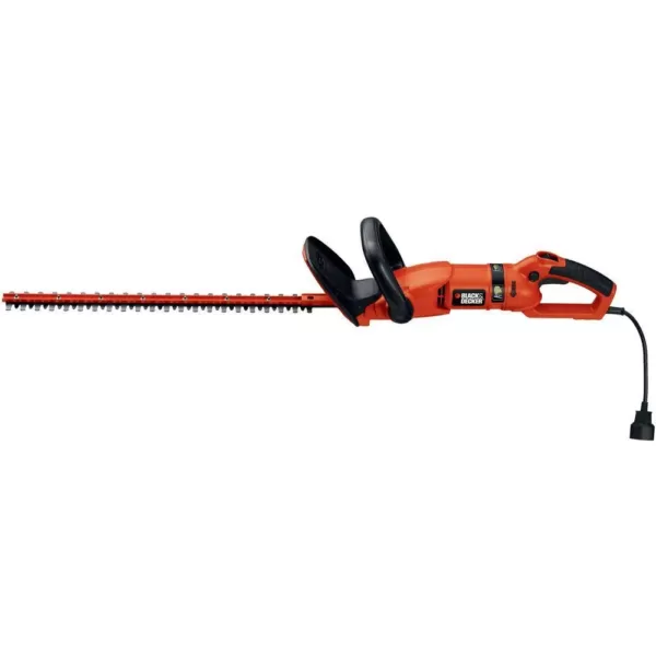 BLACK+DECKER 24 in. 3.3-Amp Corded Electric Hedge Hog Trimmer with Rotating Handle