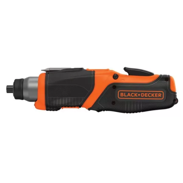 BLACK+DECKER 4-Volt MAX Lithium-Ion Cordless Rechargeable Pivot Screwdriver with Charger and Accessories