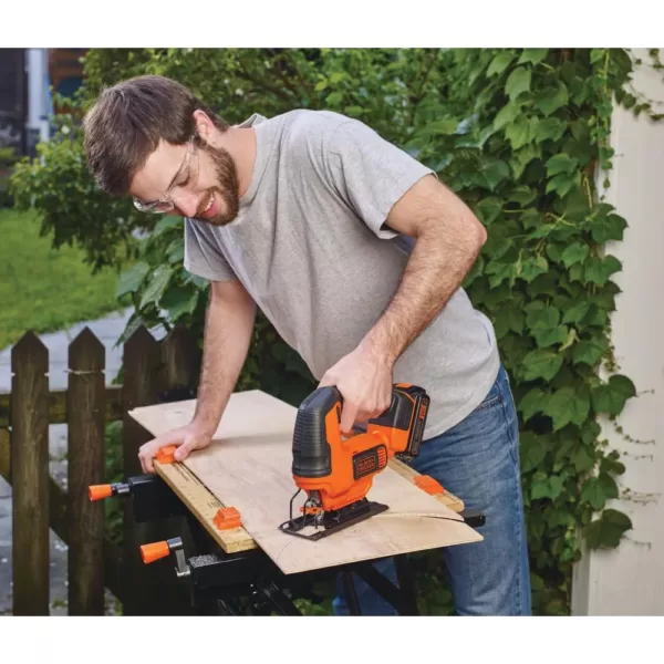 BLACK+DECKER 20-Volt MAX Lithium-Ion Cordless Jigsaw with 1.5 Ahr Battery and Charger