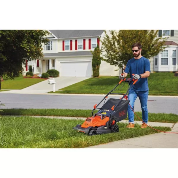 BLACK+DECKER 15 in. 10 Amp Corded Electric Walk Behind Push Mower