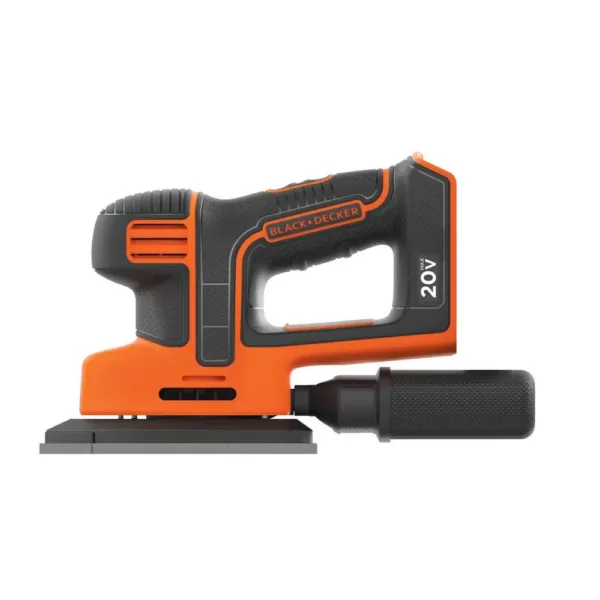 BLACK+DECKER 20-Volt MAX Lithium-Ion Cordless Mouse Sander with 1.5 Ah Battery and Charger