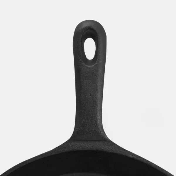 ExcelSteel 7 in. Cast Iron Skillet in Black