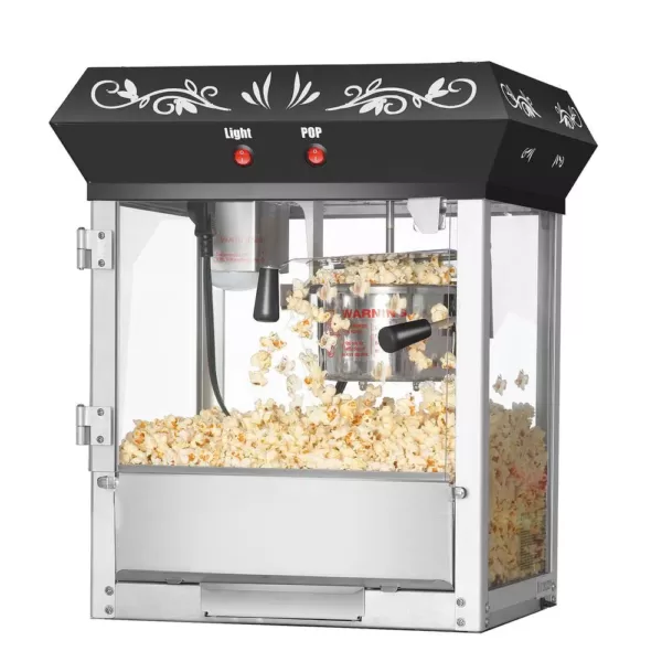 Great Northern 6 Oz. Black Foundation Model Popcorn Popper Machine