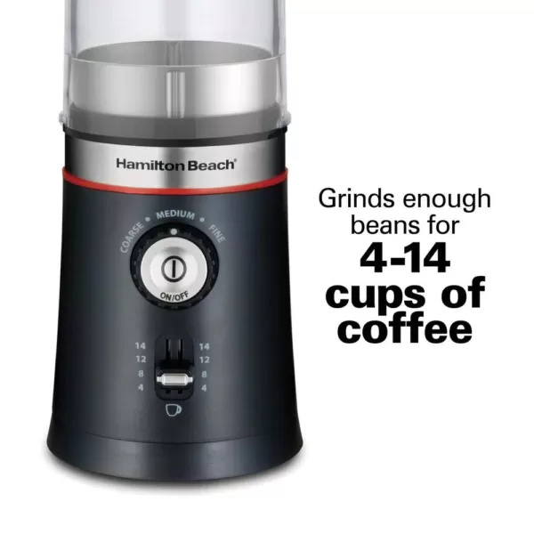 Hamilton Beach Custom Grind 5 oz. Black Blade Coffee Grinder