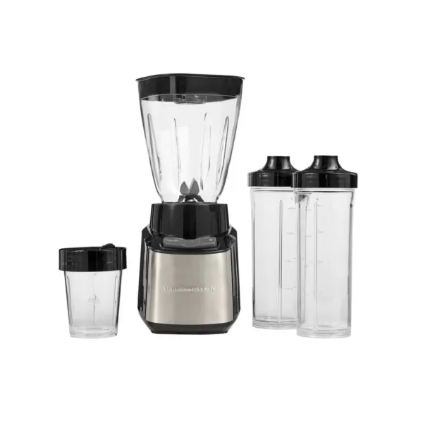 Hamilton Beach Stay or Go Travel-Sized 32 oz. 2-Speed Black Blender