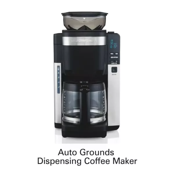 Hamilton Beach 12-Cup Black Auto Grounds Dispensing Coffee Maker