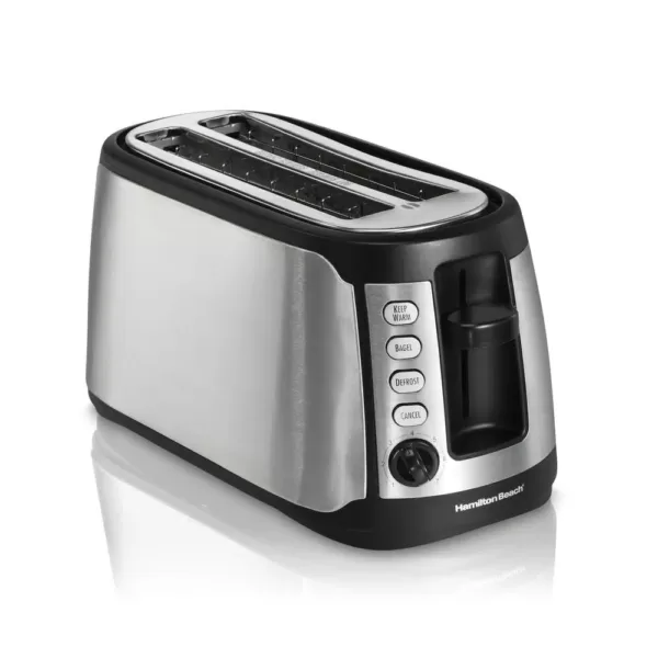 Hamilton Beach 4-Slice Black Long Slot Toaster