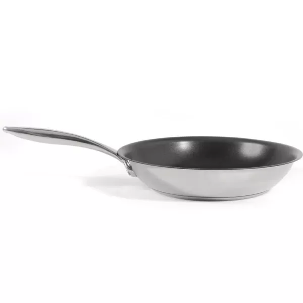 Ozeri Earth Pan ETERNA 12 in. Stainless Steel Nonstick Frying Pan in Black Interior