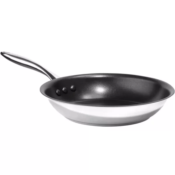 Ozeri Earth Pan ETERNA 12 in. Stainless Steel Nonstick Frying Pan in Black Interior