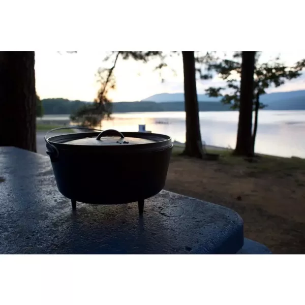 Lodge 5 Qt. Cast Iron Deep Dutch Oven with Lid and Bail Handle