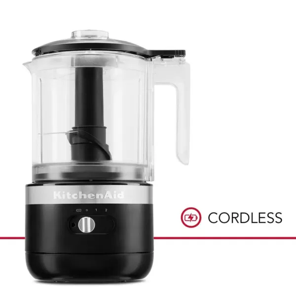 KitchenAid Cordless 5-Cup Black Matte Food Chopper