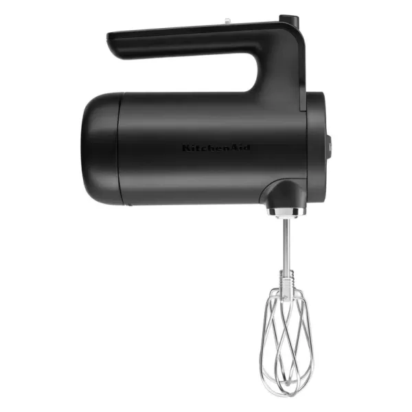 KitchenAid Cordless 7-Speed Black Matte Hand Mixer