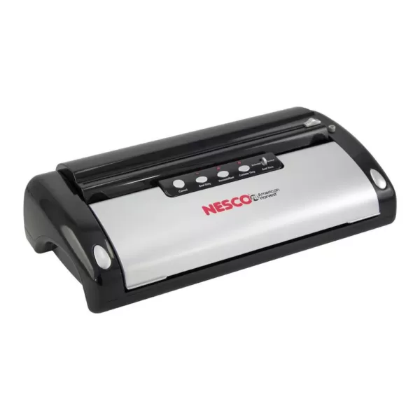 Nesco Black Food Vacuum Sealer with Bag Cutter