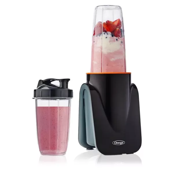 Omega Deluxe MeGo 32 oz. 1-Speed Black Personal Blender