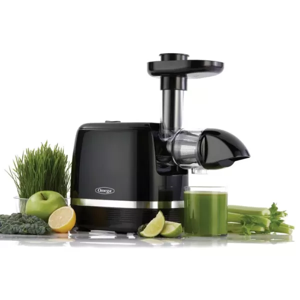 Omega Cold Press 365-Black Horizontal Slow Masticating Juicer