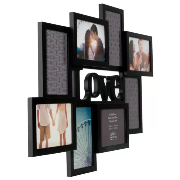 Pinnacle 8-Opening 4 in. x 6 in. Love Picture Frame