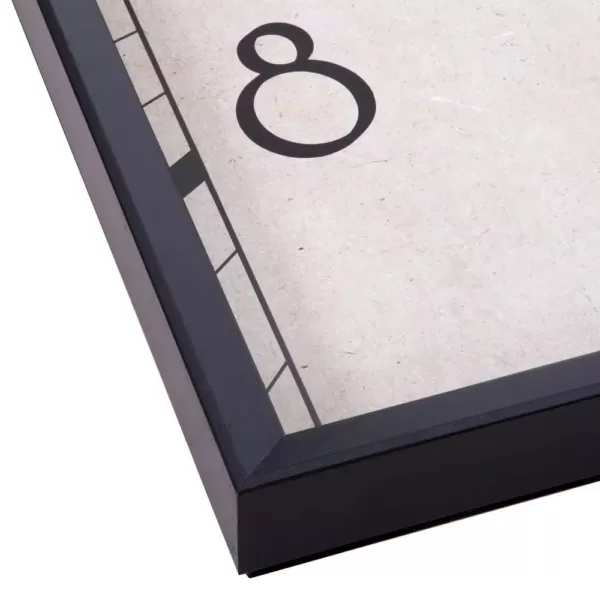 Pinnacle Modern Square Black Wall Clock