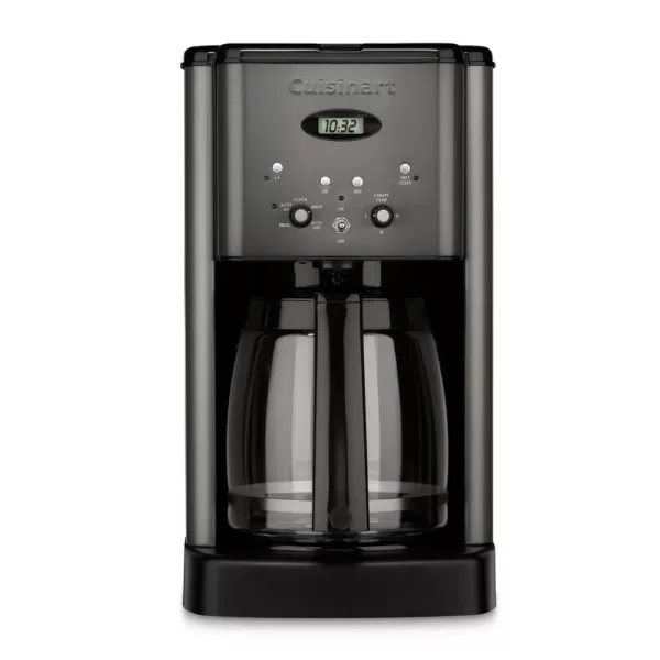 Cuisinart Brew Central 12-Cup Black Stainless Steel Drip Coffee Maker with Glass Carafe