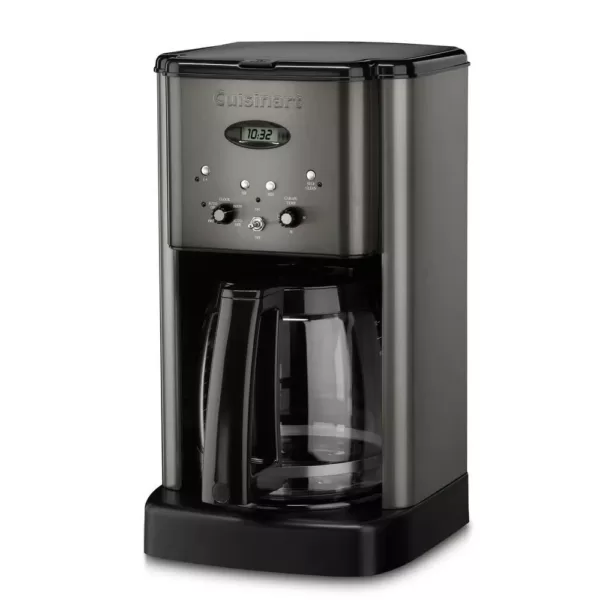 Cuisinart Brew Central 12-Cup Black Stainless Steel Drip Coffee Maker with Glass Carafe