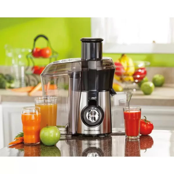 Hamilton Beach Big Mouth Pro 1 qt. Black and Stainless Steel Juice Extractor