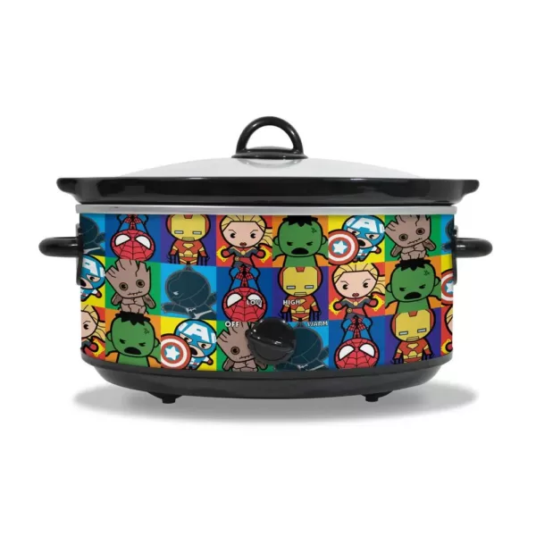 Uncanny Brands Marvel Kawaii 7qt. Slow Cooker Black